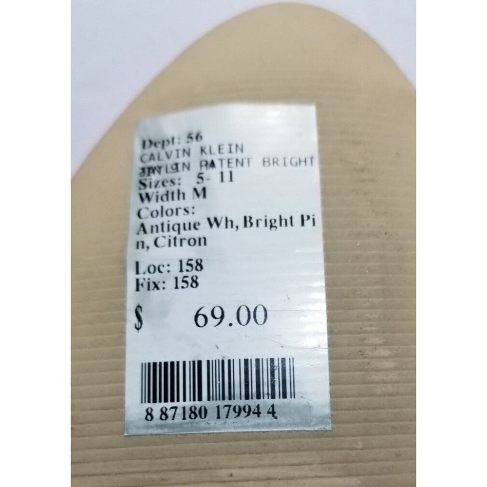 Calvin Klein Women's Shoes Neon Pink Patent US Size 9M Jaylin New  READ BELOW - Picture 8 of 9